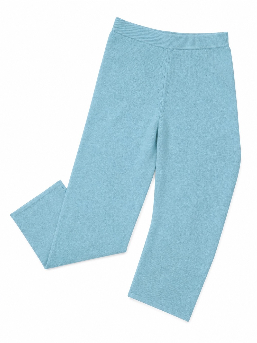 LIGHT BLUE SWEATER CULOTTE KITTENISH PANTS